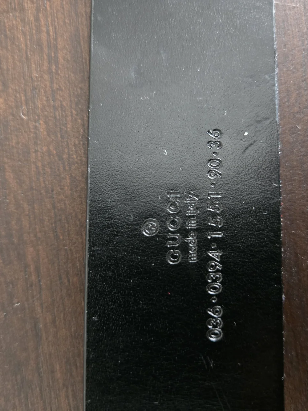 Gucci Black Leather Belt with Gold Buckle